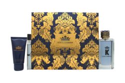 Dolce & Gabbana K Gift Set 100ml EDT + 10ml EDT + 50ml Aftershave Balm - Image 2