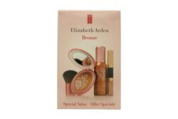 Elizabeth Arden Bronze Gift Set 8.5g Sun Goddess Bronzing Powder - Medium + 9ml High Shine Lip Gloss Duo - Pink Sun & Bohemian Bronze + 50ml Flawless Finish Mousse Makeup - Sheer Sunkissed Bronze + Kabuki-Style Brush - Image 2