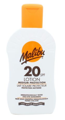 Malibu Sun Lotion SPF20 Medium Bescherming 200ml - Ellavee