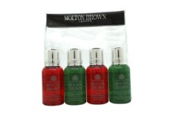 Molton Brown Gift Set 2 x 30ml Festive Frankincense & Allspice Hand Wash + 2 x 30ml Fabled Juniper Berries & Lapp Pine Body Wash