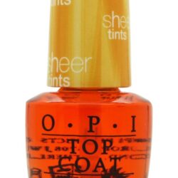 OPI Sheer Tints Top Coat 15ml - I'm Never Amberrassed NTS01 - Ellavee