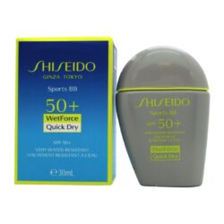 Shiseido Sports BB Cream WetForce Quick Dry SPF50+ 30ml - Dark - Ellavee