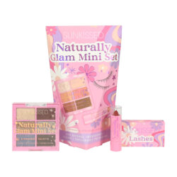 Sunkissed Mini Glam Gift Set 8.4g Eyeshadow Palette + 3.3g Lipstick + False Eyelashes + 1g Lash Glue