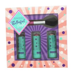 Sunkissed The Perfect Sculpt Gift Set 4 Pieces (1 x 8.5g Contour Stick 1 x 8.5g Blush Stick 1 x 8.5g Highlight Stick 1 x Blending Brush)