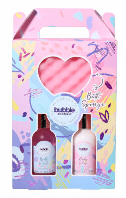 The Kind Edit Co. Bubble Boutique Lather & Soak Gift Set 100ml Body Wash + 100ml Body Lotion + Sponge - Image 2