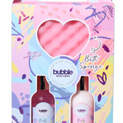 The Kind Edit Co. Bubble Boutique Lather & Soak Giftset 100ml Douchegel + 100ml Body Lotion + Spons - Ellavee