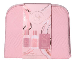 The Kind Edit Co. Signature Cosmetic Bag Gift Set 100ml Body Wash + 100ml Body Lotion + 100g Bath Crystals + Bag - Image 2