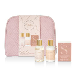 The Kind Edit Co. Signature Cosmetic Bag Gift Set 100ml Body Wash + 100ml Body Lotion + 100g Bath Crystals + Cosmetic Bag - Image 2