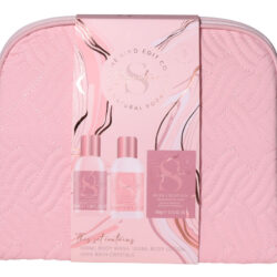 The Kind Edit Co. Signature Cosmetic Bag Giftset 100ml Douchegel + 100ml Body Lotion + 100g Badkristallen + Toilettas - Ellavee