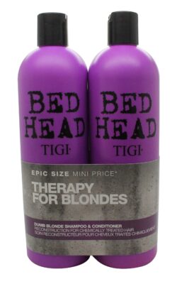 Tigi Duo Pack Bed Head Dumb Blonde 750ml Shampoo + 750ml Conditioner - Image 2