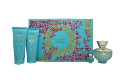 Versace Pour Femme Dylan Turquoise Gift Set 100ml EDT + 100ml Shower Gel + 100ml Body Lotion + 5ml EDT - Image 2