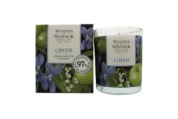 Woods of Windsor Linen Kaars 150g - Ellavee