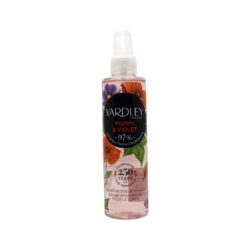 Yardley Poppy and Violet Body Mist 200ml - Ellavee