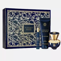 Versace Pour Femme Dylan Blue Gift Set 100ml EDP + 5ml EDP + 100ml Shower Gel + 100ml Body Lotion