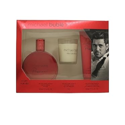 Michael Buble Passion Gift Set 100ml EDP + 100ml Body Lotion + Candle