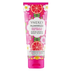 Yardley Flowerazzi Magnolia & Pink Orchid Body Scrub 200ml
